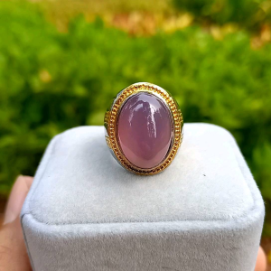 CINCIN BATU KECUBUNG LAVENDER NATURAL STONE