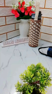 Crochet Bag Tumbler 500/700ml Sarung Botol Air Tali Yarn 2mm Beg Kait Crochet Patterns Bag Bottle Water