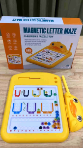 🏅Kids learning🏅มาใหม่ Magnetic Letter Maze เกมส์กระดานแม่เหล็ก ฝึกแยกสี ฝึกเรียงA-Z