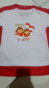 Kaos Couple Keluarga  Atasan Baju Merah Putih Kemerdekaan 2024