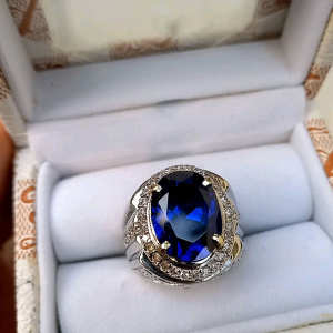 Cincin Batu King Safir Super Mewah