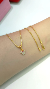 KALUNG ANAK PERAK 925 ASLI LAPIS MAS