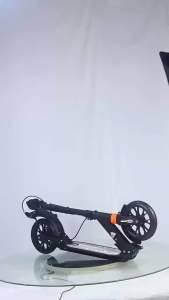 Premium Foldable Kid and Adult kick Skate Scooter Dual Suspension Large PU Wheels Hand Brake Rear Brake Disc and Step Brake