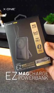 X.One EZ Magcharge Magnetic （3C Certified）Wireless Powerbank 10000 mAh with Built-in Fast Charging Cable Kickstand