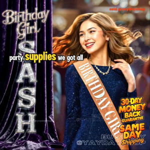 Sash birthday sash happy birthday sash for birthday birthday sash and crown birthday decoration birthday gift happy birthday YD