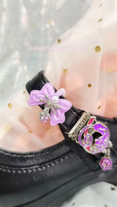 (แนะนำกดคูปองค่าส่งด้วย) สายคล้องรองเท้า นักเรียน จี้ห้อย น้องหมี ลูกปัดใส น่ารัก ตกแต่ง แหวนรัด เจ้าหญิง สำหรับรองเท้าผู้หญิง