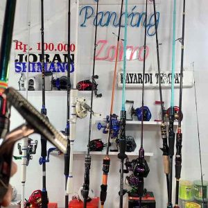 Joran kawaki pelangi 7-25Lbs set Reel evo4000