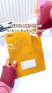 SNR Sampul Buku Stiker Self Adhesive Book Cover Waterproof Isi 10 Lembar
