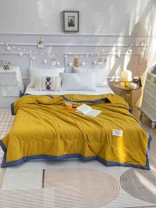 Japanese Minimalist Style Super Soft Cotton comforter Blanket Premium summer aircond Cotton Quilt Blanket Single Queen King size Minimalist Sofa Light Grey Comforter Japanese Sleeping Mats - Lazada