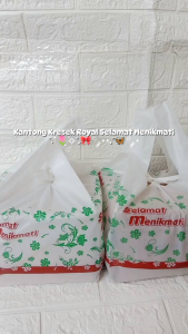 Kantong Kresek Royal Batik Selamat Menikmati Untuk Box Kardus Nasi & Kue