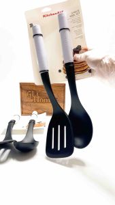 KitchenAid 2 Piece Tool Set Slotted Turner and Basting Spoon