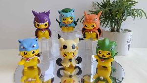 Mô hình Pikachu Cosplay Pokemon Gengar Mega Charizard X Y Mimikyu Mew Mewtwo Dragonite Ash Greninja Rayquaza Venusaur Blastoise Tyranitar Diancie Lopunny Gallade Gardevoir Ampharos Mawile Slowbro Audino Lucario Altaria Sableye
