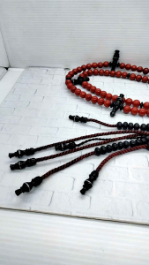 tasbih tijani batu marjan merah kombinasi yuser black C52