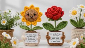 Handmade Crochet Emotional Support Gifts | Plushies | Flowers | Graduation Gift | Teacher Appreciation | Desk Decor