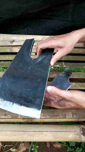 Cangkul Sawah Sambung Baja Anti Lengket - Pacul Jawa Asli Bancen Bawak Lempak