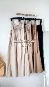 (COD) Overall Wanita Terbaru Bahan Twill Stretch - RANIA OVERALL - Overall midi dress terbaru