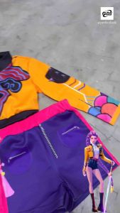 【Ready Stock🇲🇾】Animated KPOP DEMON HUNTERS Cosplay Costume RUMI ZOEY MIRA Cosplay Uniforms Dress Suit Kid - 211