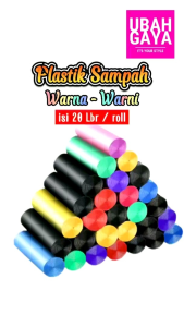 Kantong Plastik Sampah Gulung 45 x 50 cm 1 Roll isi 15 Lembar Pcs Plastic Trash
