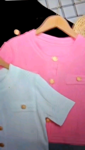 áo len nữ cardigan vải dệt kim cổ tròn tay ngắn nút đồng hàng quảng châu