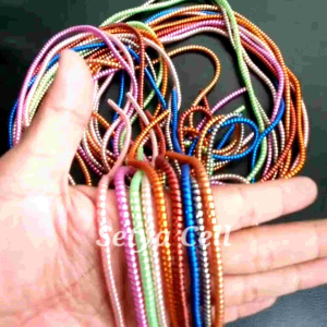 [PROMO] 1set 4item Pelindung Kabel Pelindung ujung Kabel 2pcs Pengikat Kabel panjang 14 Meter Bahan Tebal Premium warna Metalic bagus