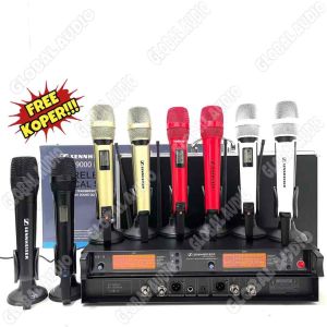 Mic Wireless Sennheiser SKM 9000 MK II Merah Free Koper 2bh Microphone Wireless SKM9000 Red Multichannel ( Bisa COD )
