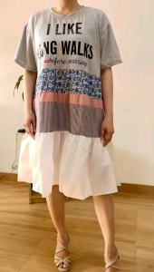 ●ECLAIRE● 003 Dress Mini Tiered Susun Lengan Pendek Shortsleeves Kasual Basic Santai Korea Import Premium 89291