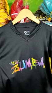 Baju Senam Wanita Aerobic Lengan Panjang Dri-Fit Terbaru Team Zumba004