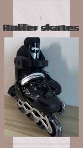รองเท้าอินไลน์สเก็ต รองเท้าสเก็ต โรลเลอร์เบลด Adjustable Inline Roller Skates (ฟรีหมวกกันน็อคเด็กที่รองเข่าแล้วก็กรวยฝึกๆ)