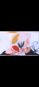 Punch Needle Embroidery Kit Tufting Kit Beginner Craft Set DIY Yarn Art Supplies  Gift Set Handmade Design for Beginners
