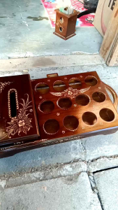 tempat air mineral gelas isi 12 + tempat tisu