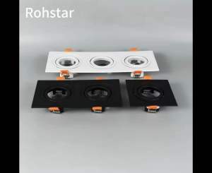 【COD&Ready】Rohstar LED High Quality Durable Recessed Aluminum MR16 GU10 Gu5.3 Bulbs Ceiling Spot Lights