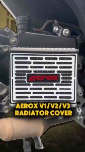 AEROX V1/V2/V3 Radiator Cover – 2-Layer Acrylic Plug & Play with Back Adhesive + Free Sticker