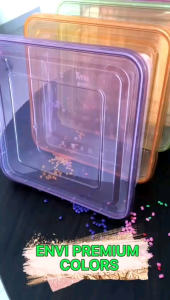 Thinwall 2000 ml Square + Tutup Clear Merek ENVI PREMIUM HARGA 25 PCS