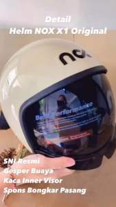 HELM NOX X1 MAGNUM HELM BOGO INER VISOR TERBARU STANDAR SNI