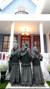 gamis arumi (KIDS) hijab segi empat BY AC COLLECTION