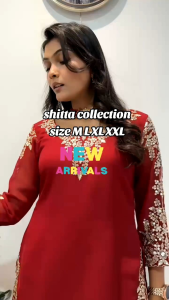 [PRE-ORDER] 2025 JUN READYMADE WEDDING MAROON BOLLYWOOD SUIT WITH PALAZO PANT WITH EMBROIDERY SEQUINS WORK SIZE M TO 2XL ( DELIVERY 10 WORKING DAYS) ETA: 2025-09-30