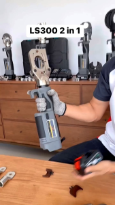 (สินค้าพร้อมส่งในไทย) เครื่อย้ำหางปลา และตัดสายไฟอัตโนมัติ รุ่น LS300 2IN1 (รับประกัน 1ปี)