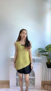 [Basica Moda] 2440 Atasan Top Blouse Wanita Basic Yukiko Polyester Import