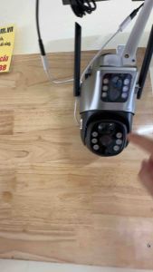 Camera PTZ sim 4G 2 mắt 2 PIN Năng Lượng Mặt Trời ngoài trời