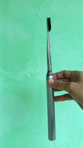 pisau sadap karet sorong baja bulat