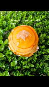 #เค้กส้มเด้งอบน้ำผึ้ง #Honey baked orange bouncy cake