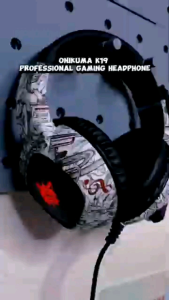 ONIKUMA K19 RGB Full Oval Ear Cover Cushions Heavy Bass Stereo Ultimate Gaming Headphones with Microphone Mobile Phone