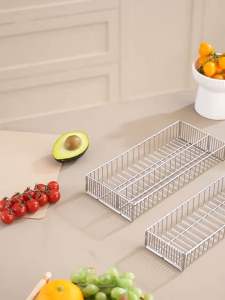 Rổ đựng muỗng đũa inox 304 – khay đựng đũa muỗng thoát nước có thanh chia điều chỉnh linh hoạt