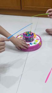 เกมส์ตกปลา 2 ชั้น พร้อมเสียงและไฟ สำหรับเด็ก 2-4 ปี ของเล่นเสริมพัฒนาการ