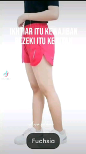 Celana Pendek Olahraga Wanita Senam Yoga Lari Gym Viral
