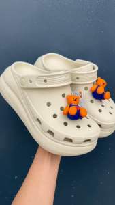 ลด70% รองเท้าแตะ Crush พื้นนุ่ม สูง2.5นิ้ว รองเท้าลำลอง รองเท้าแตะผู้หญิง