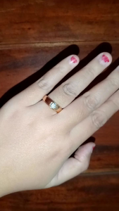 cincin emas kadar ringan 5gram sudah termasuk surat