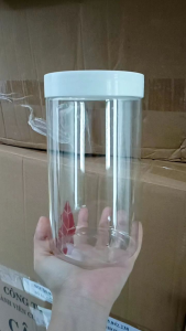 (Combo 5)Hủ nhựa Pet đựng kem body 1kg ( có nắp chặn). Hủ dày dặn trong suốt tiện lợi