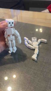 Articulated Ragdoll Figure Toy Keychain