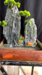 Hòn Non Bộ Trang Trí Bể Cá - Núi Đá Có Thác Nước